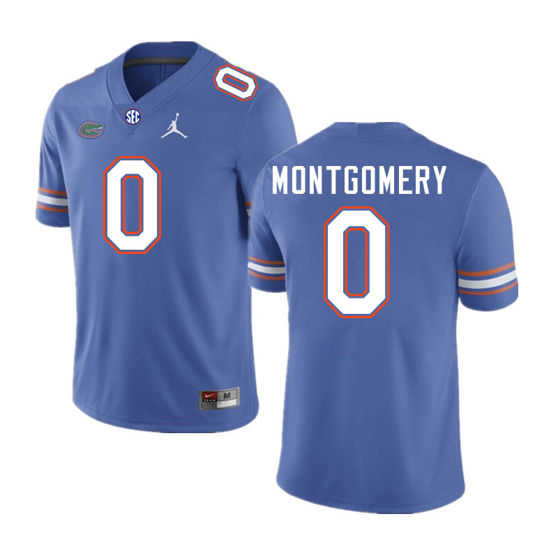 Florida Gators #0 Naeshaun Montgomery College Football Jerseys Stitched-Royal